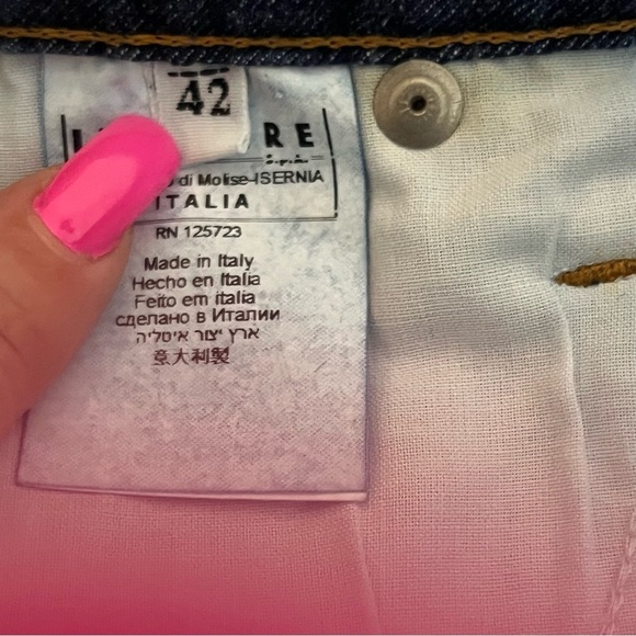 Naomi Campbell for Fiorucci. Size 42 Denim pencil skirt midi NWT's - Picture 3 of 9